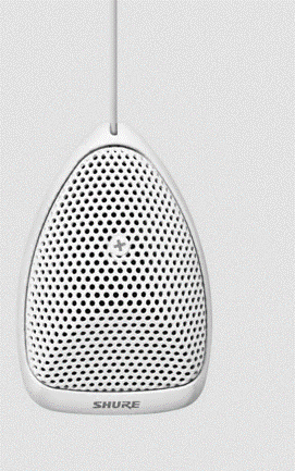 SUPERCARDIOID - MINIATURE WHITE CONDENSER BOUNDARY MICROPHONE